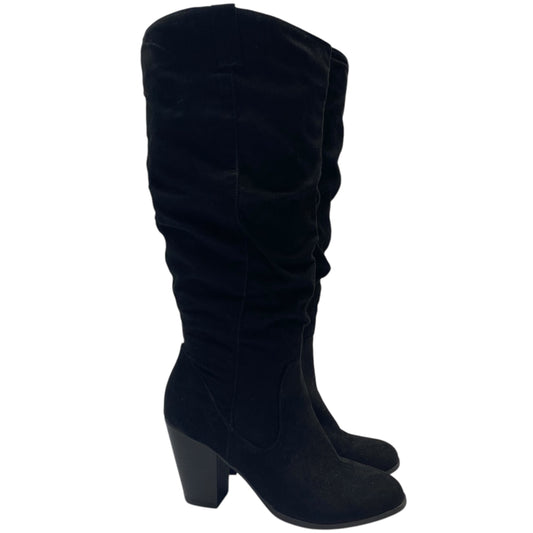 Boots Mid-calf Heels By Rampage In Black, Size: 6.5