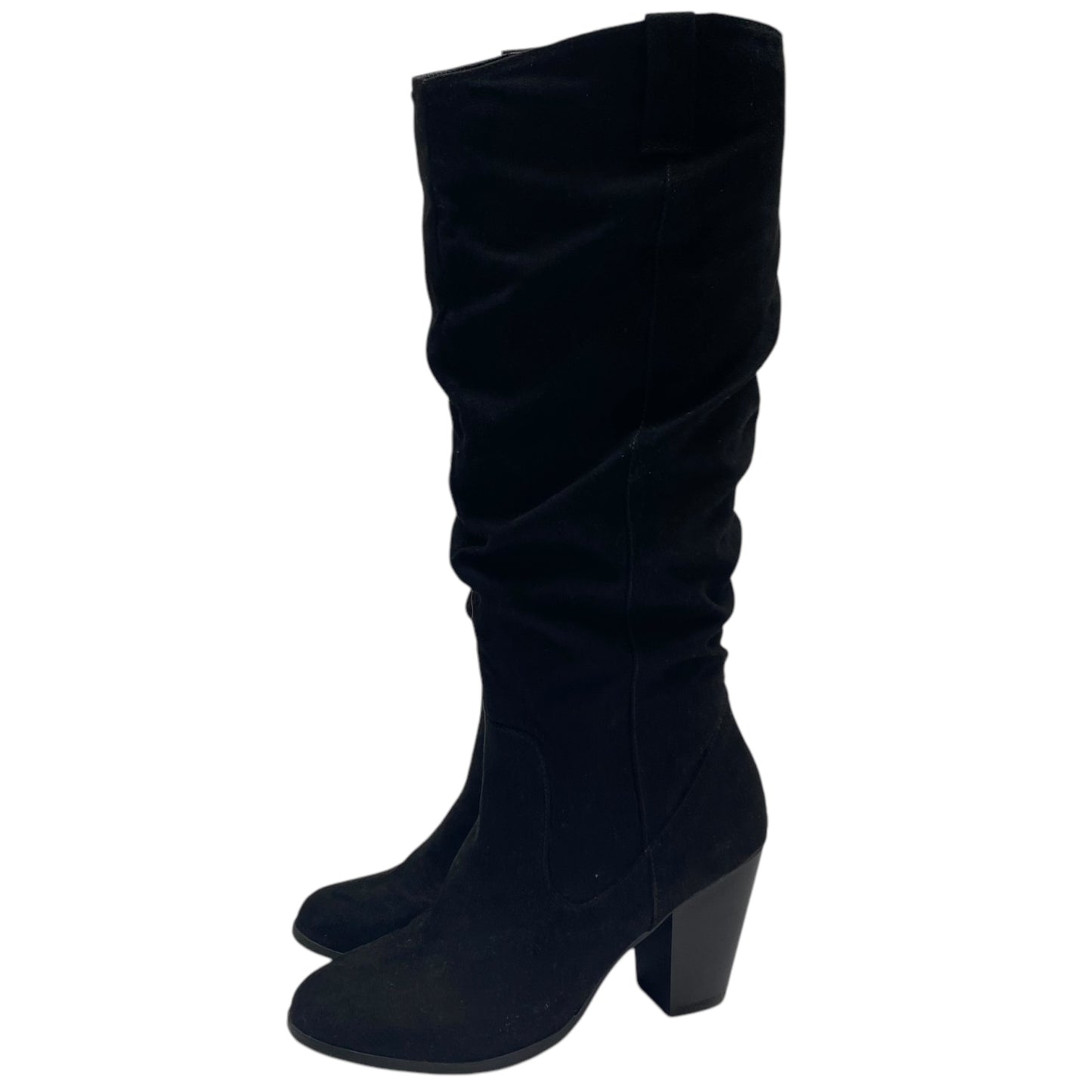 Boots Mid-calf Heels By Rampage In Black, Size: 6.5