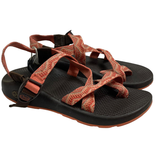 Orange Sandals Sport Chacos, Size 8