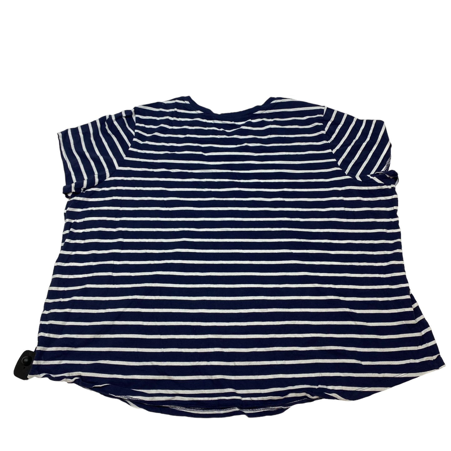 Blue & White Top Short Sleeve Basic Old Navy, Size 3x