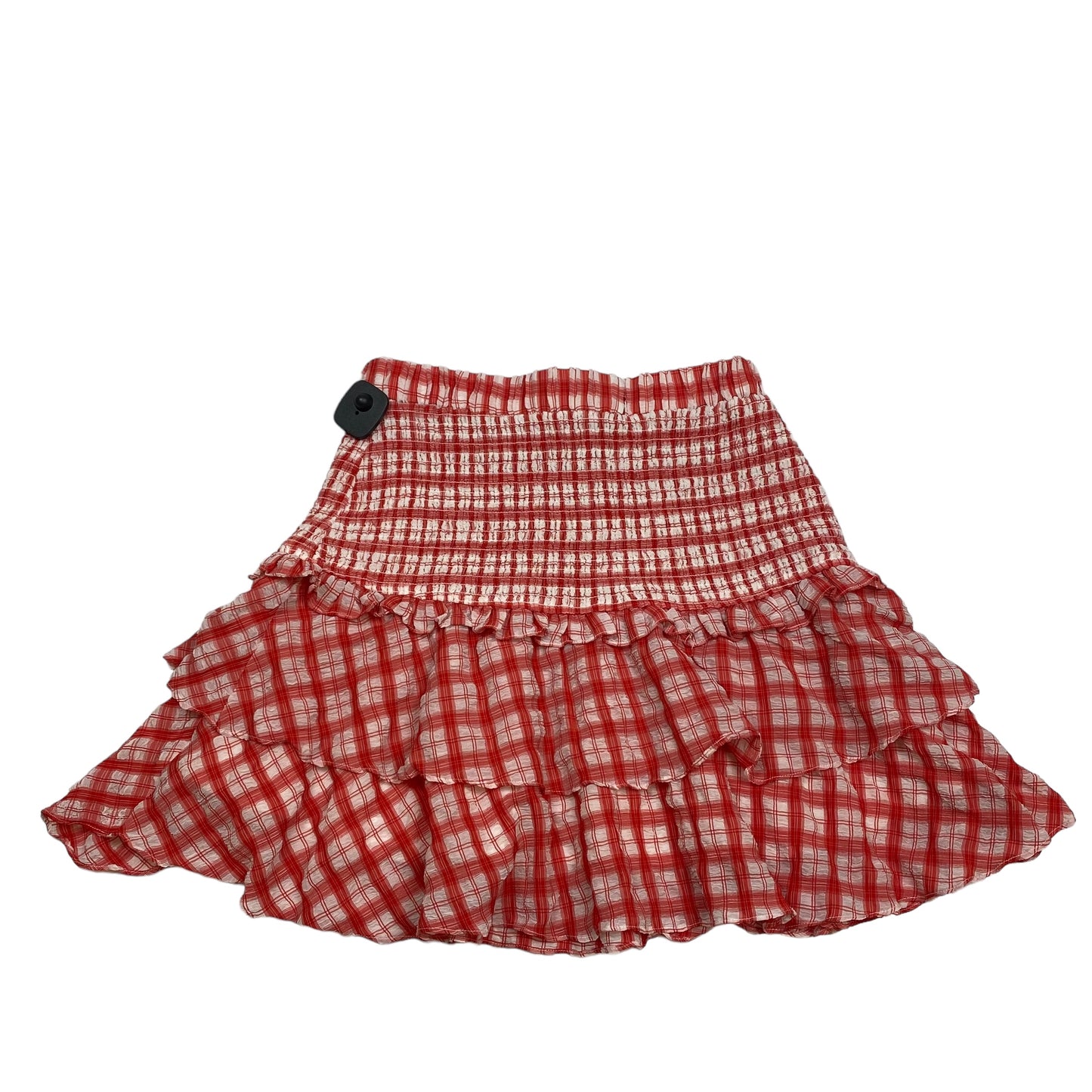 Red & White Skirt Mini & Short English Factory, Size L