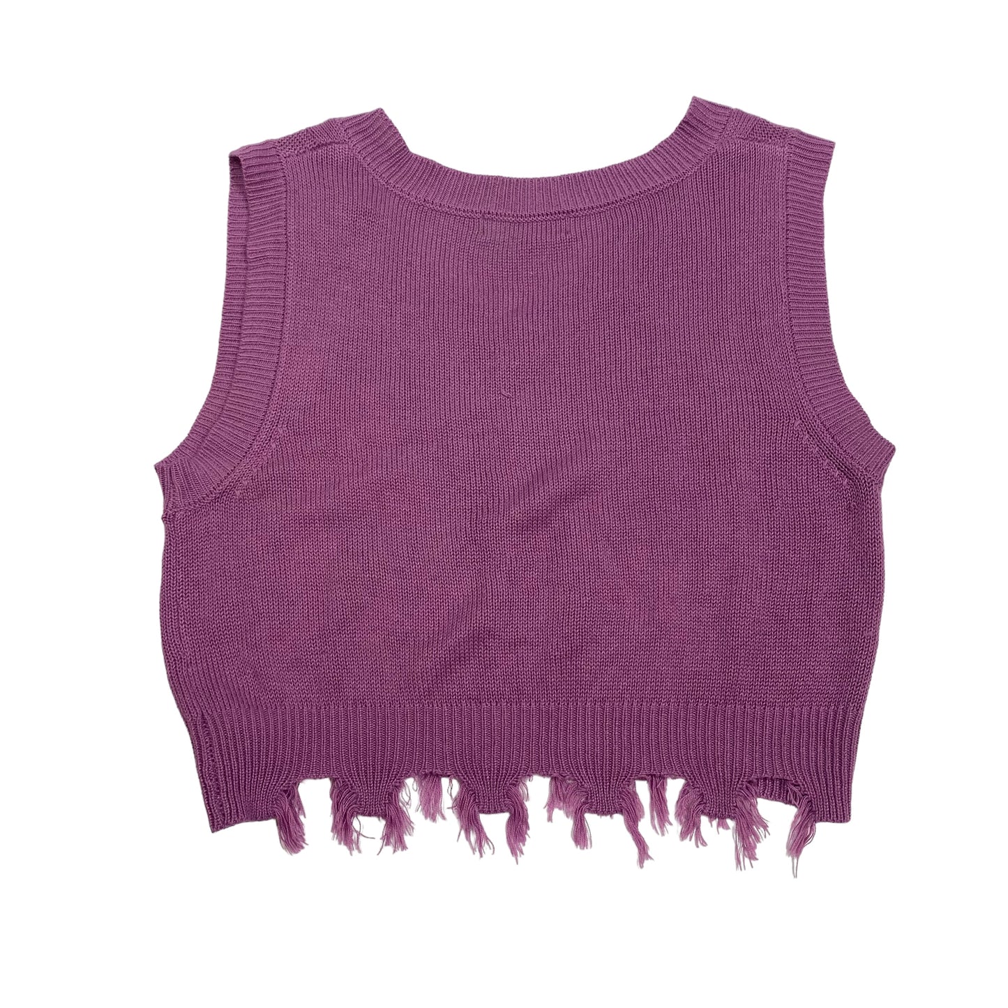 Purple Top Sleeveless No Comment, Size Xl