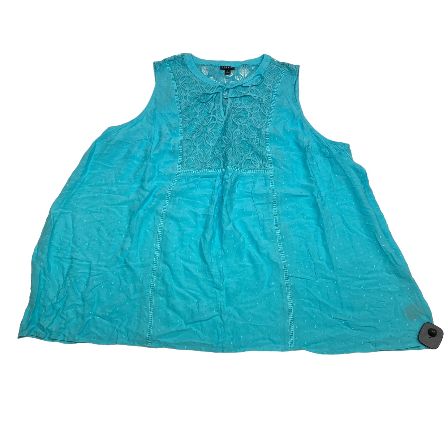 Blue Top Sleeveless Torrid, Size 3x