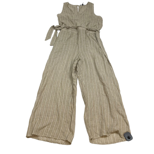 Tan Jumpsuit Clothes Mentor, Size L