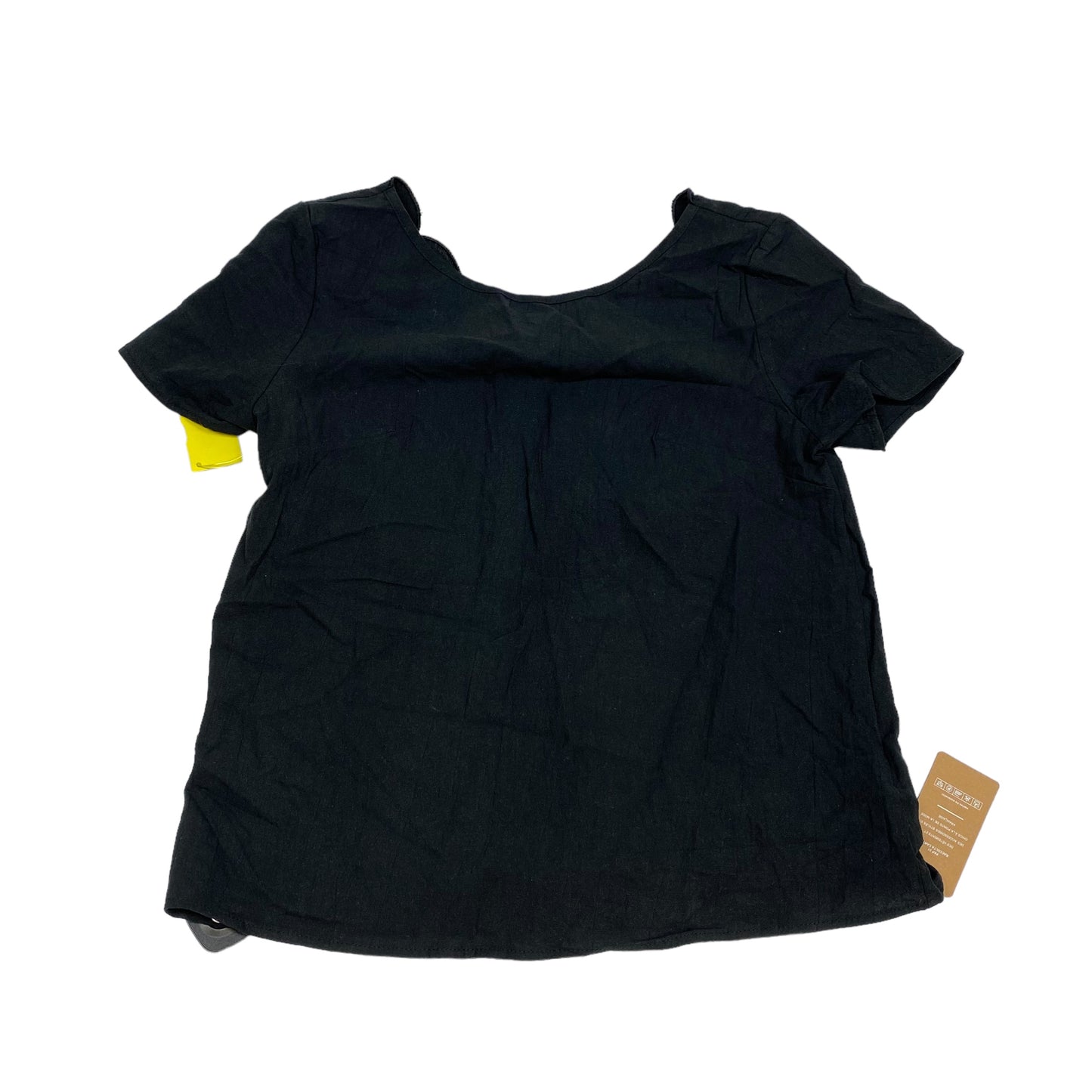 Black Top Short Sleeve Shein, Size Xs