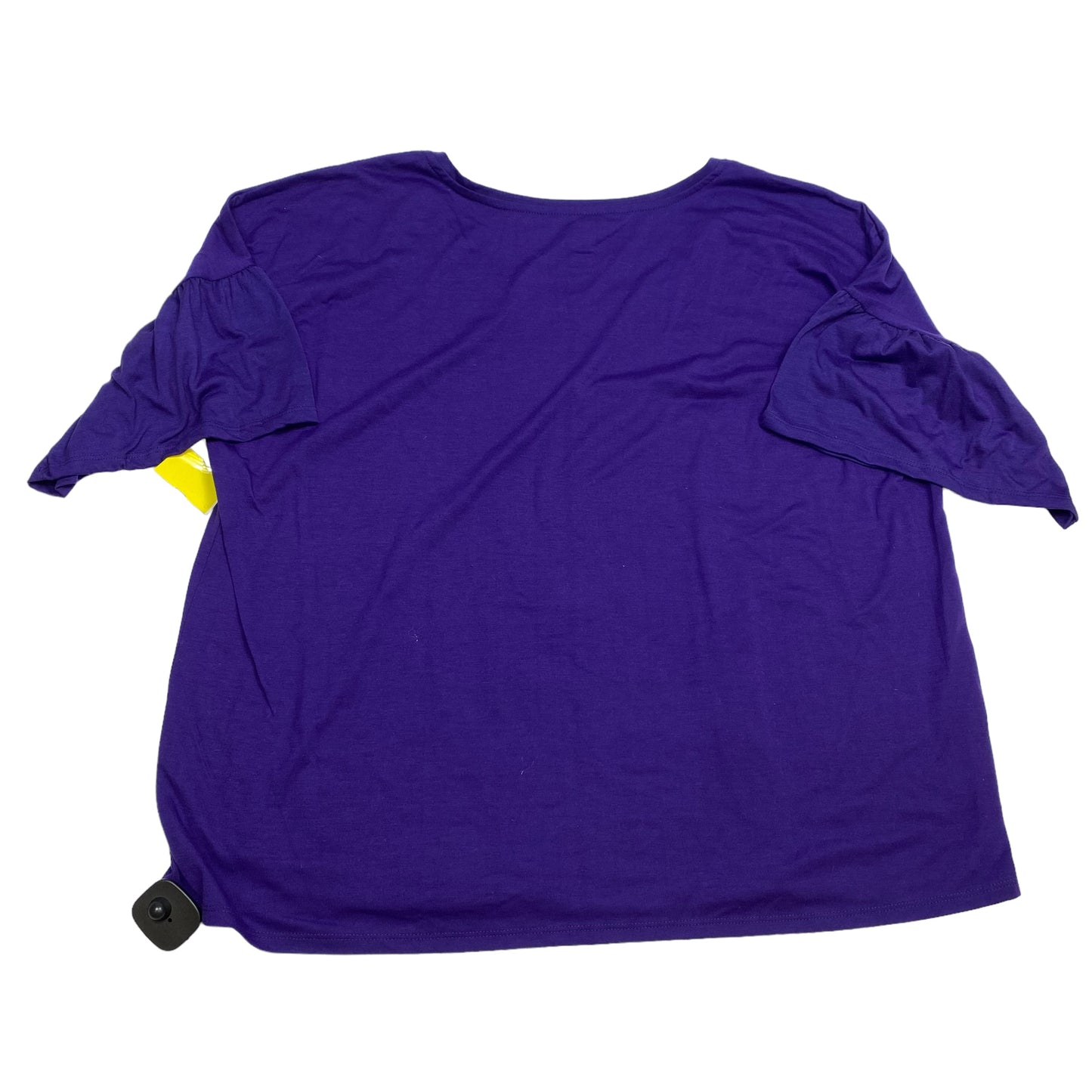 Top Short Sleeve By Jennifer Lauren In Purple, Size: 3x