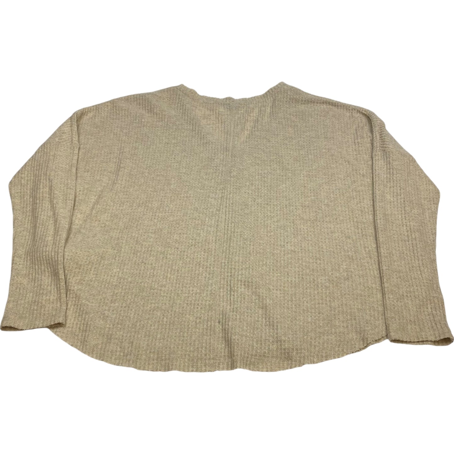 Top Long Sleeve By Urban Outfitters In Tan, Size: L