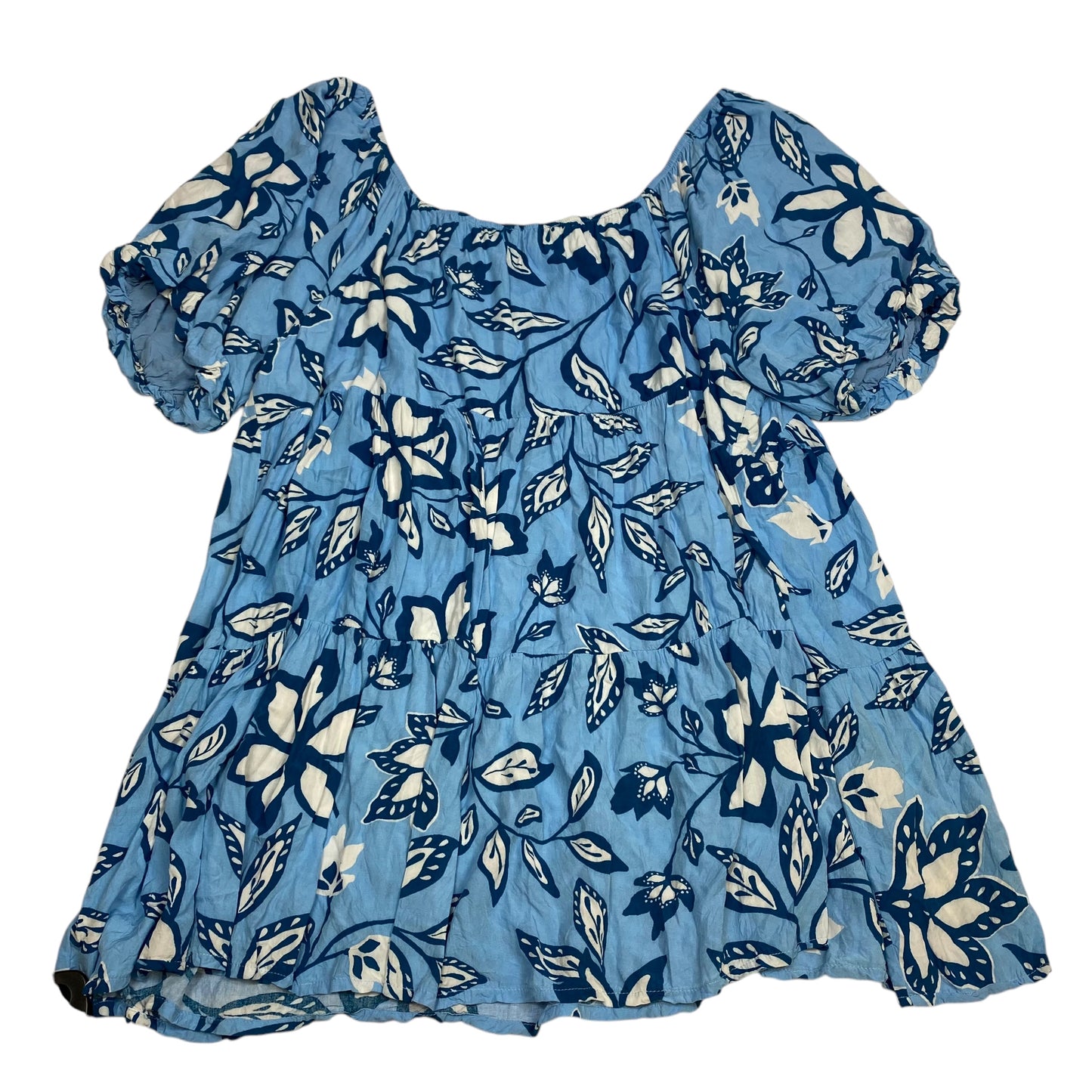 Tunic Short Sleeve By Easel In Blue, Size: 3x