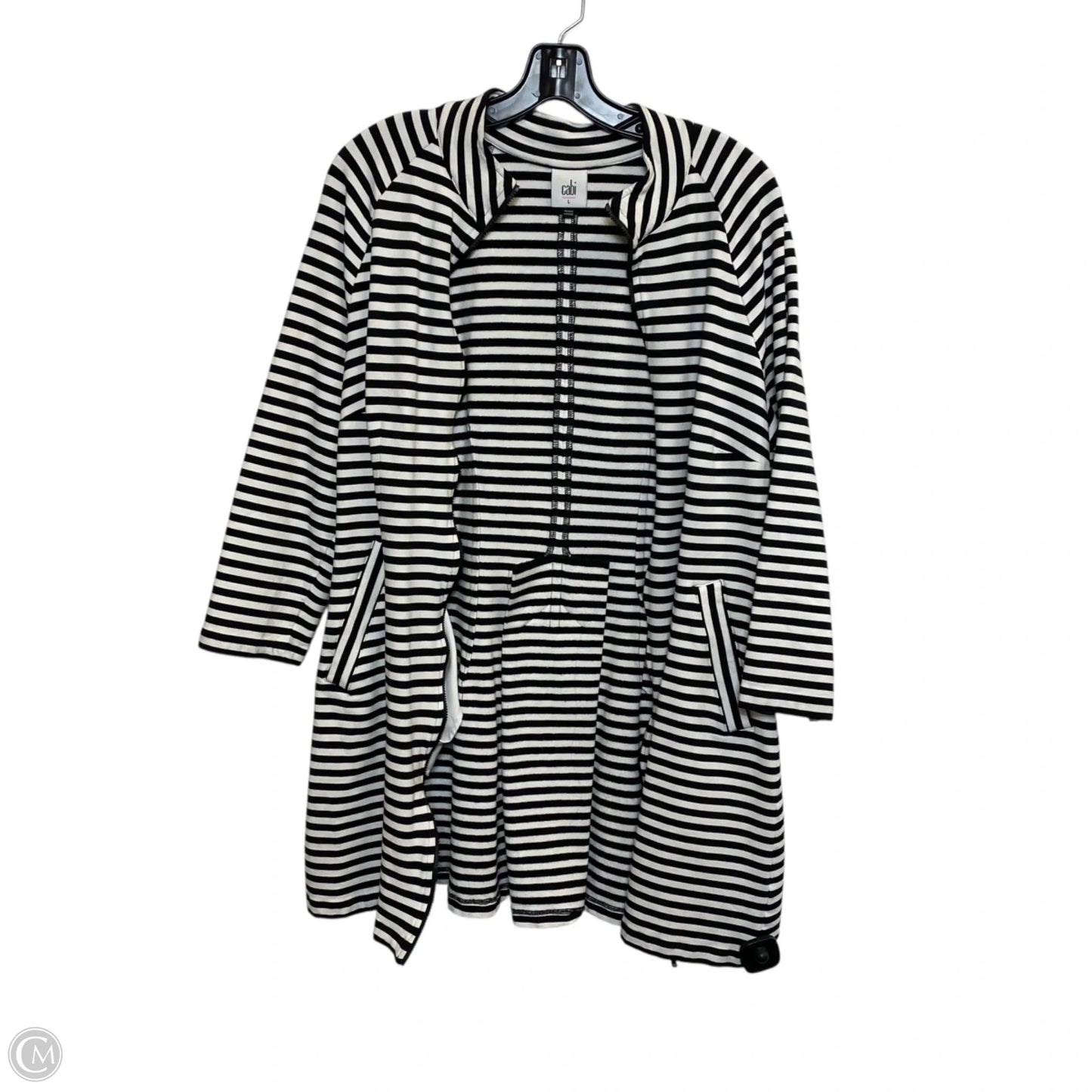 Jacket Other By Cabi In Black & White, Size: L