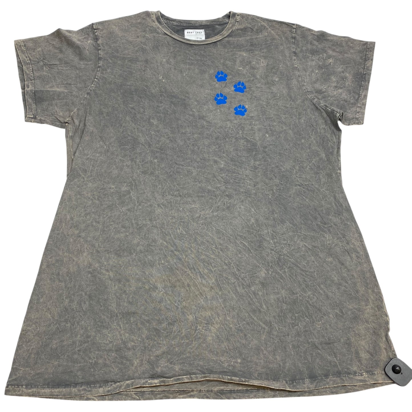 Top Short Sleeve By Best Tee In Grey, Size: Xxl