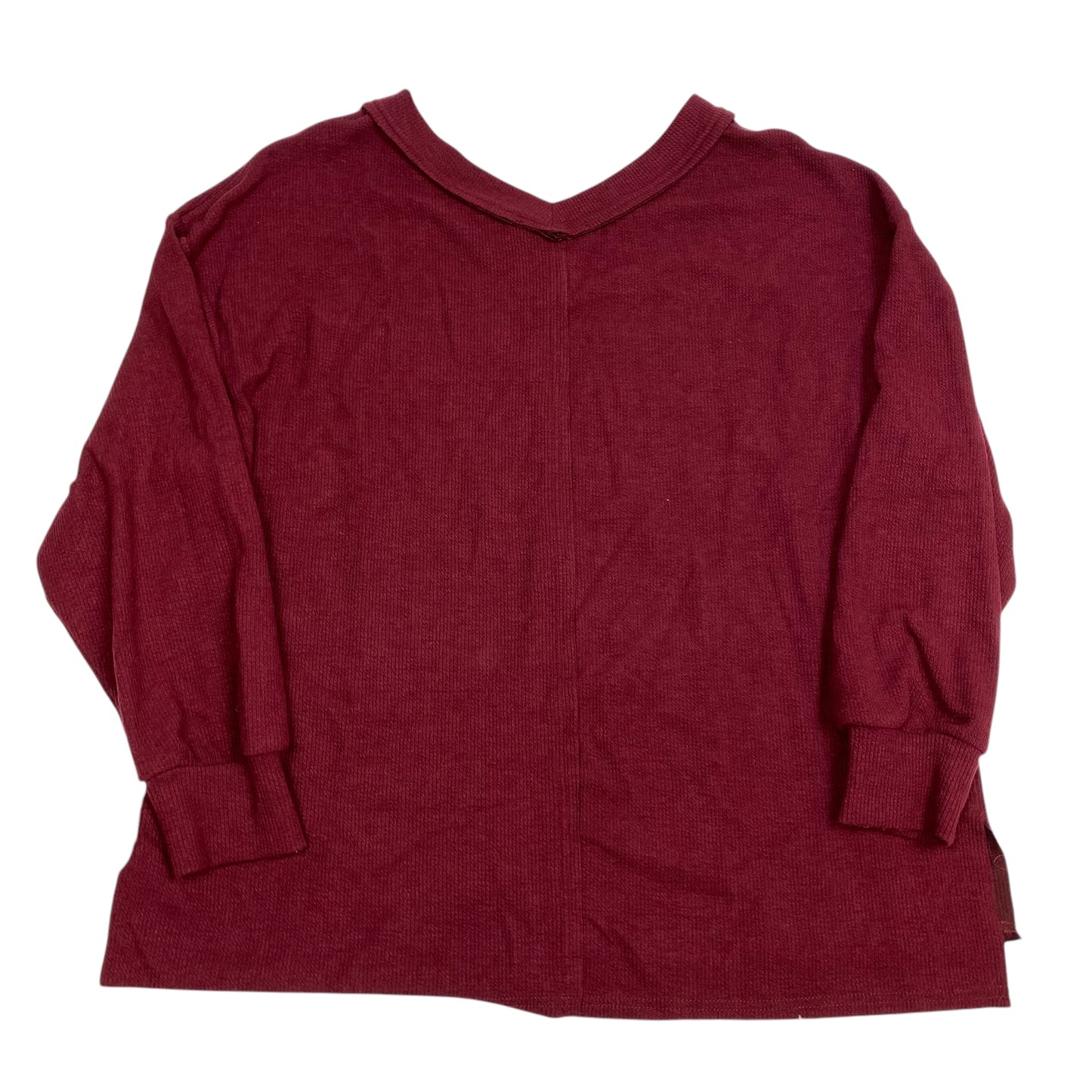 Top Long Sleeve By Trendy Queen In Red, Size: M