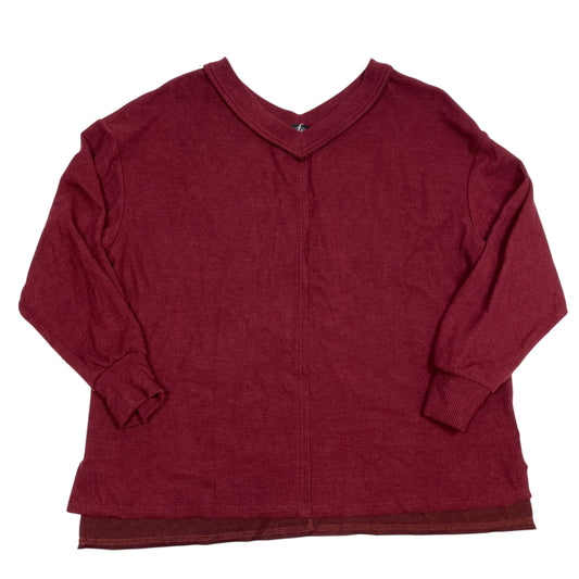 Top Long Sleeve By Trendy Queen In Red, Size: M