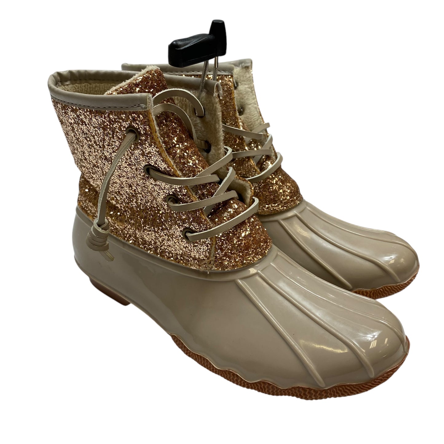 Boots Snow By Ocean Coast In Brown, Size: 7