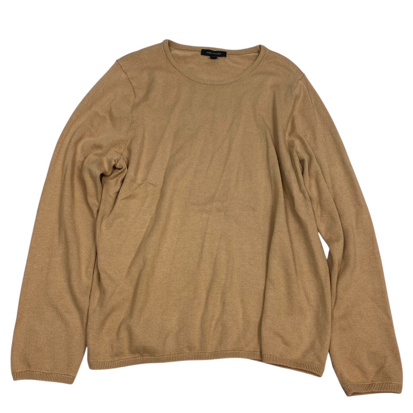 Sweater By Ann Taylor In Tan, Size: Xl