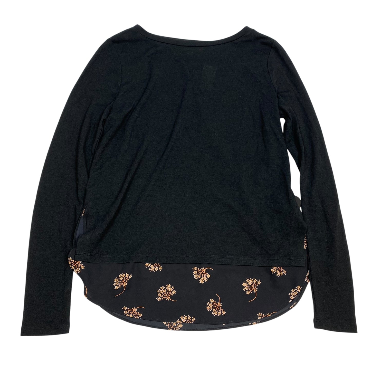 Top Long Sleeve By Loft In Black, Size: S