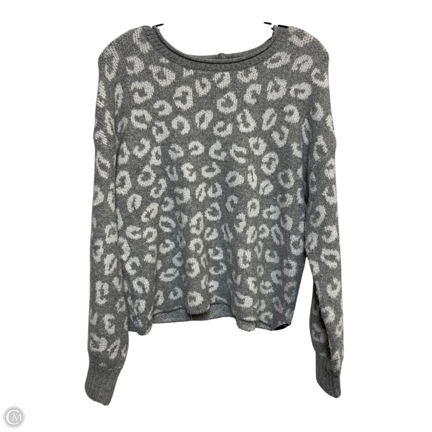 Sweater By Pink Rose In Grey, Size: L