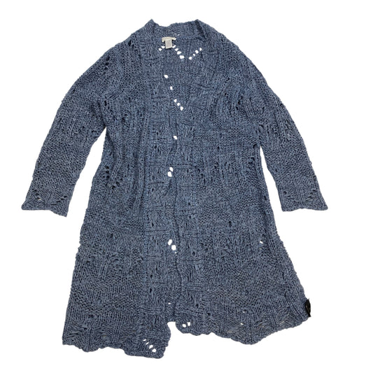 Sweater Cardigan By Chicos In Blue, Size: S