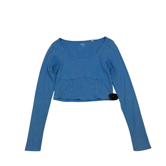 Top Long Sleeve By Pac Cares In Blue, Size: M