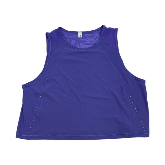 Athletic Tank Top By Lululemon In Purple, Size: M