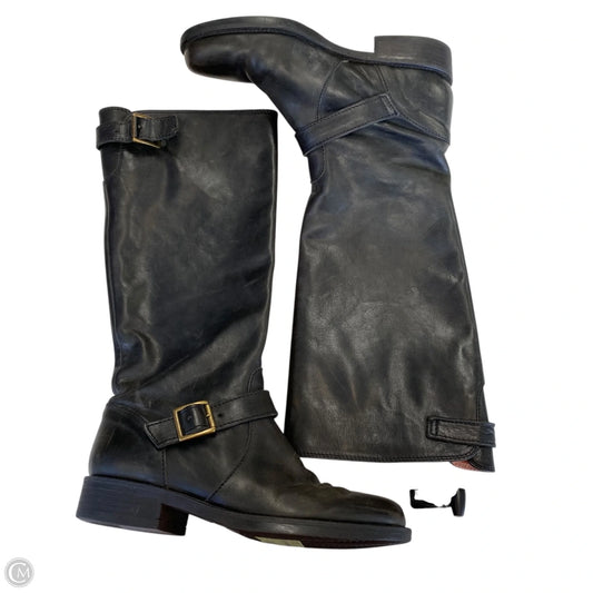 Boots Knee Flats By J. Crew In Black, Size: 5.5