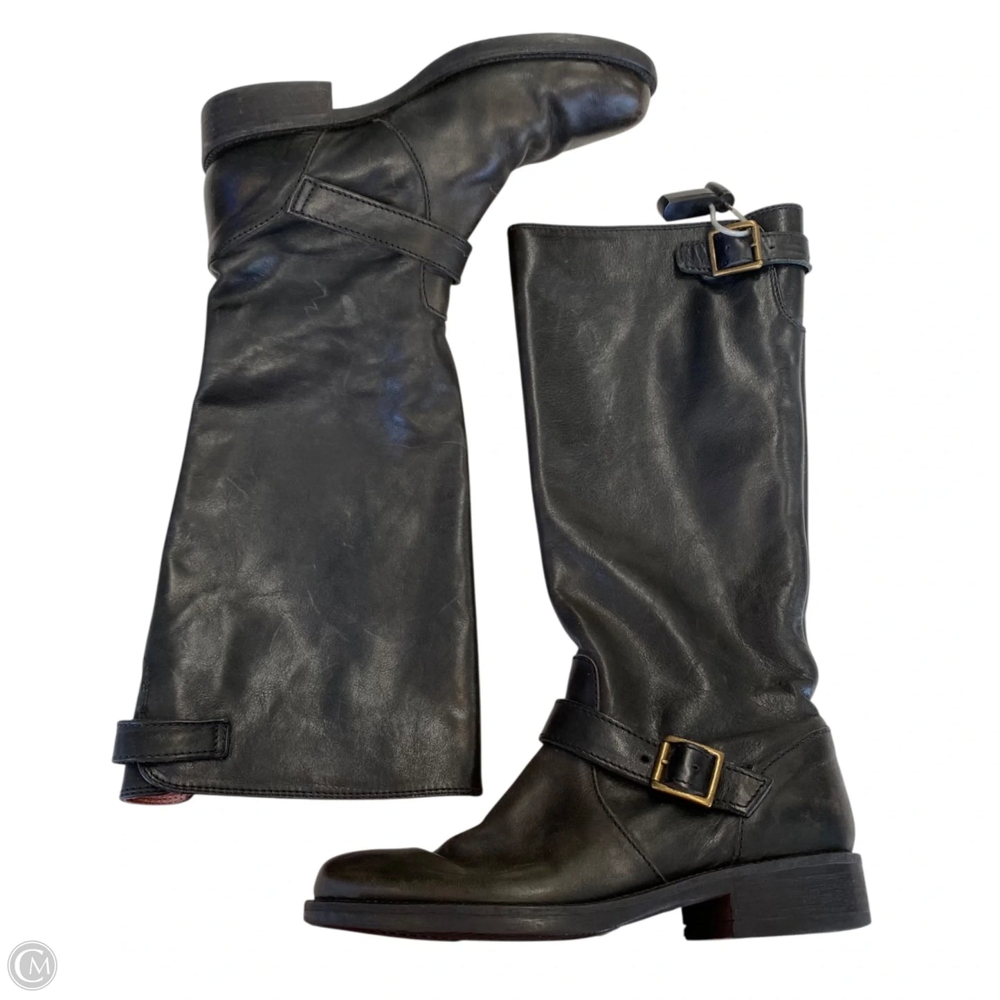 Boots Knee Flats By J. Crew In Black, Size: 5.5