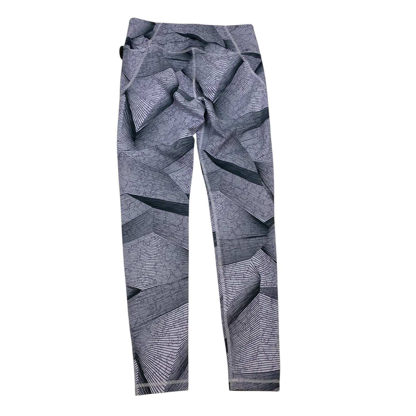 Athletic Leggings By Under Armour In Grey & Purple, Size: M