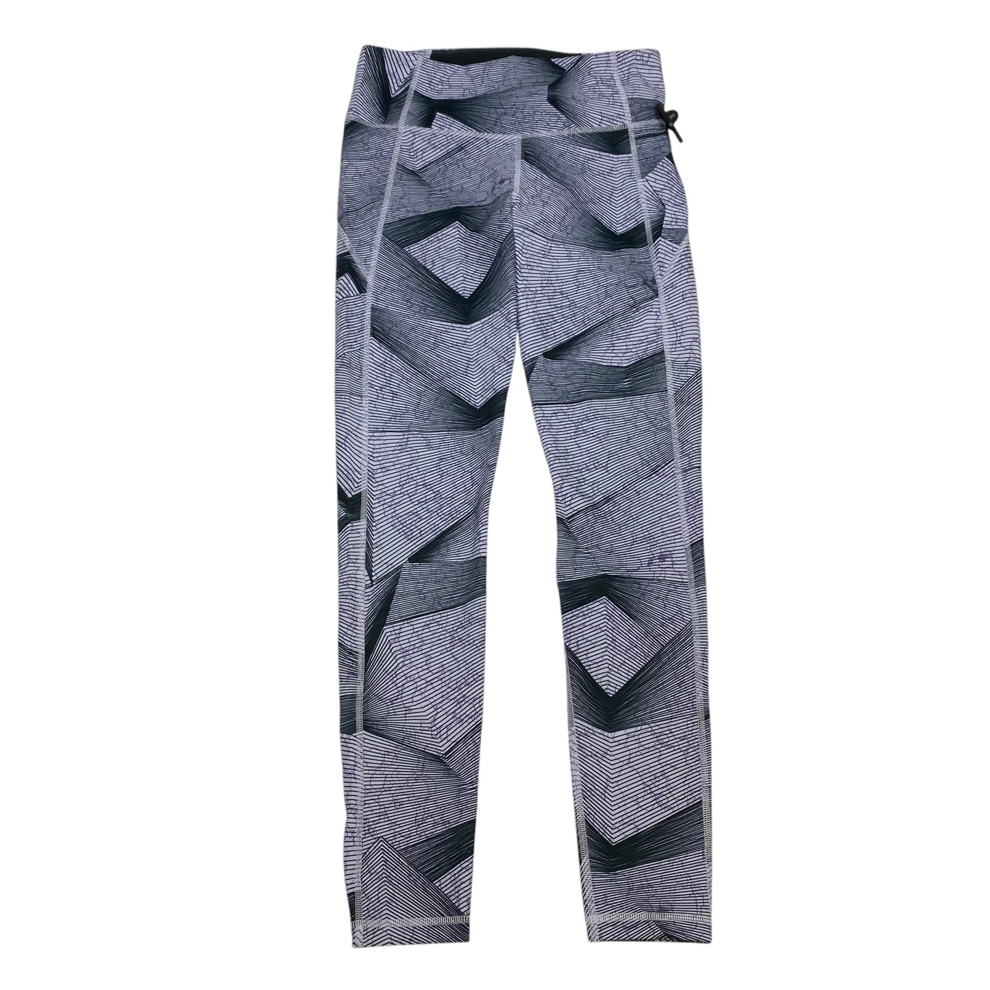 Athletic Leggings By Under Armour In Grey & Purple, Size: M