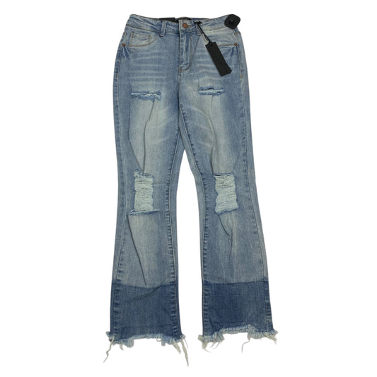 Jeans Straight By Black Label In Blue Denim, Size: 4