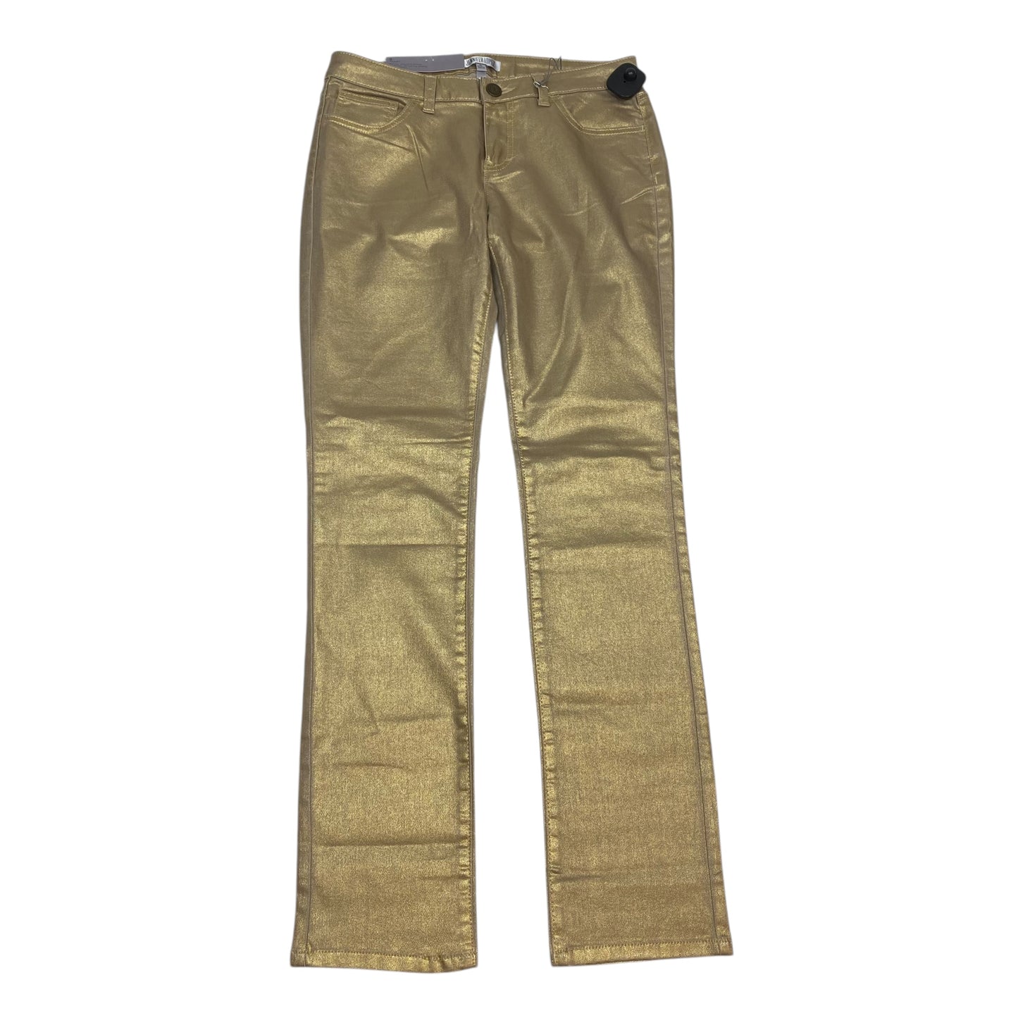 Jeans Straight By Jennifer Lopez In Gold, Size: 8l