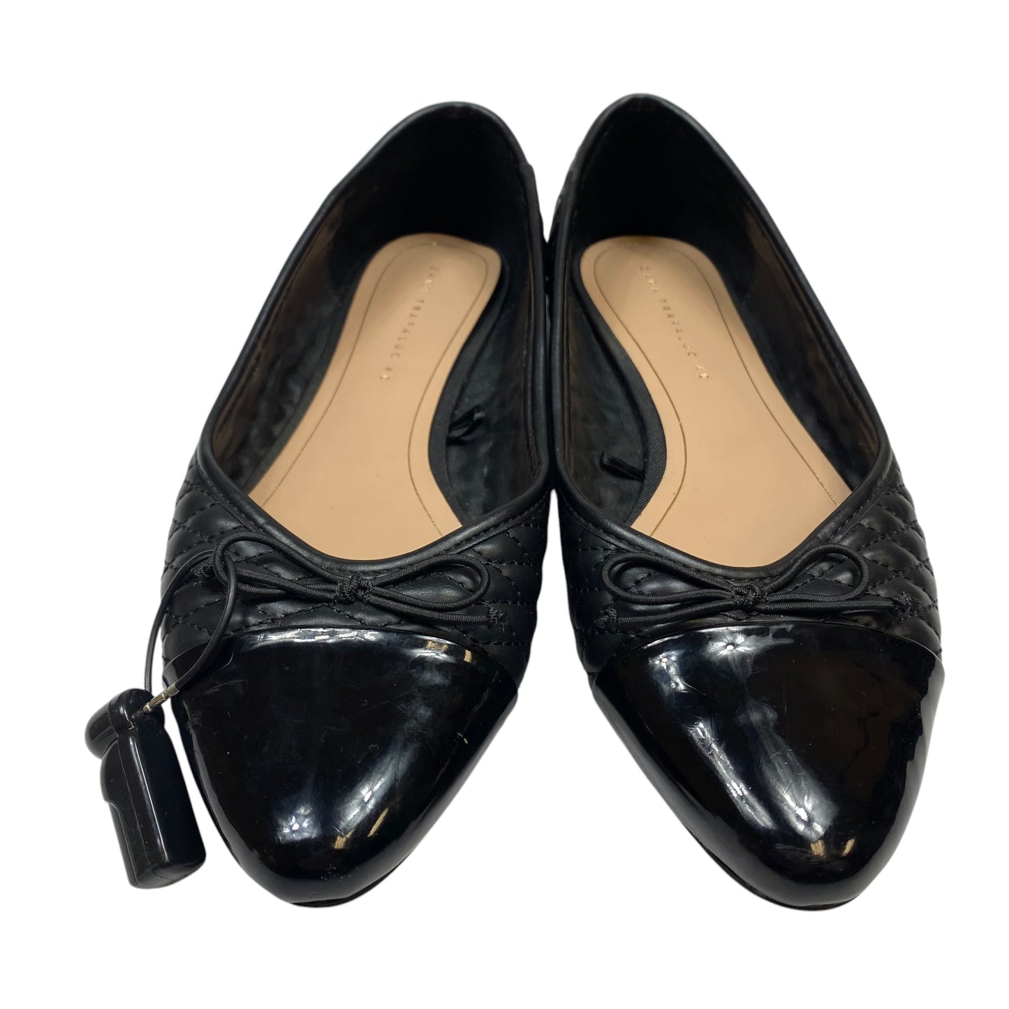 Shoes Flats By Zara In Black, Size: 9.5