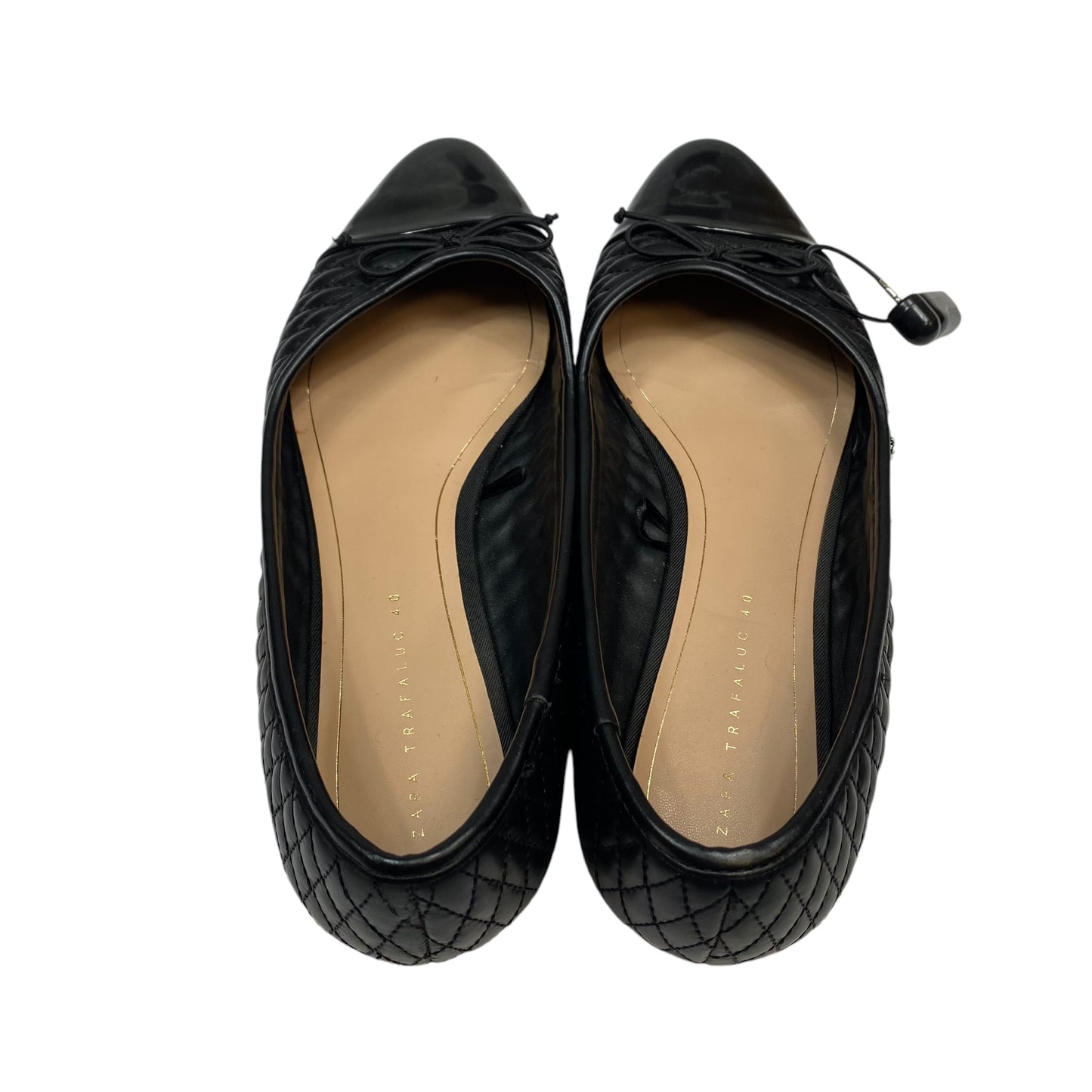 Shoes Flats By Zara In Black, Size: 9.5