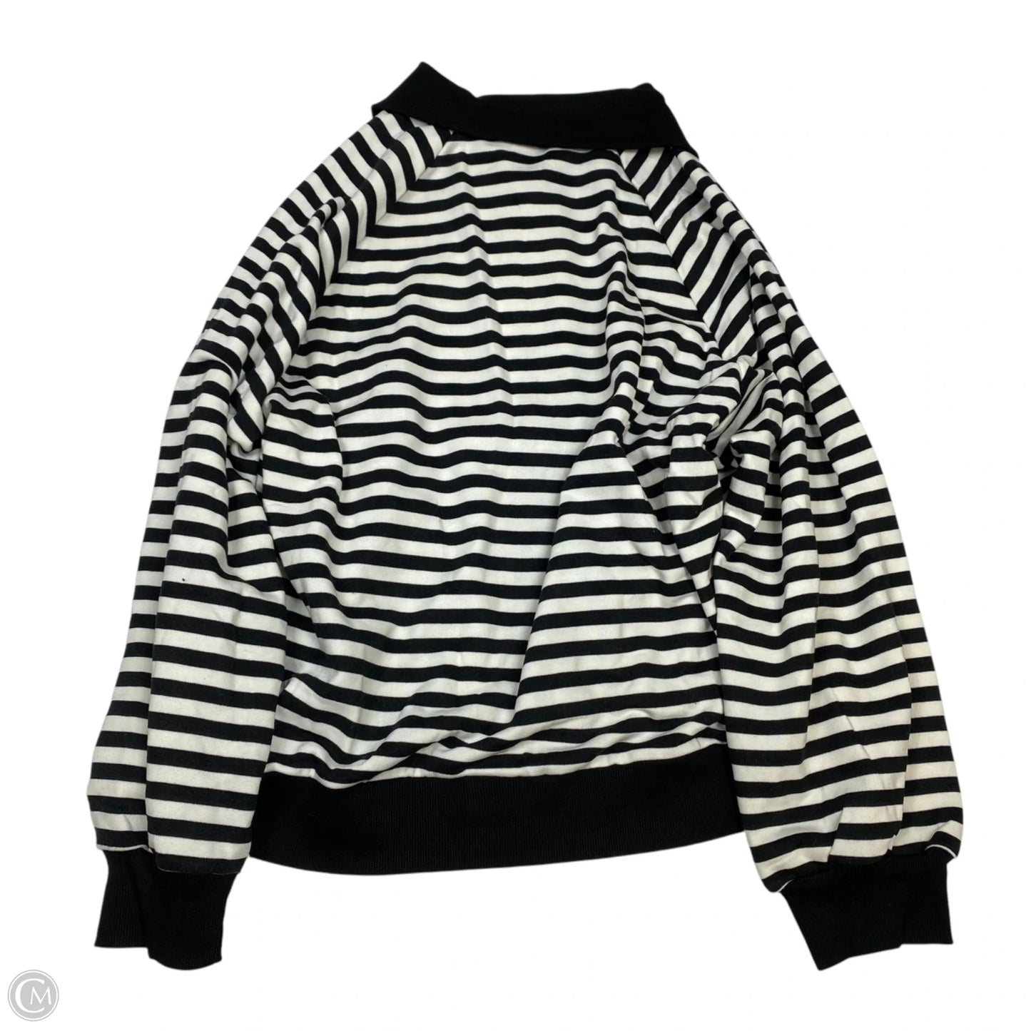 Sweatshirt Collar By Dokotoo In Black & White, Size: Xl