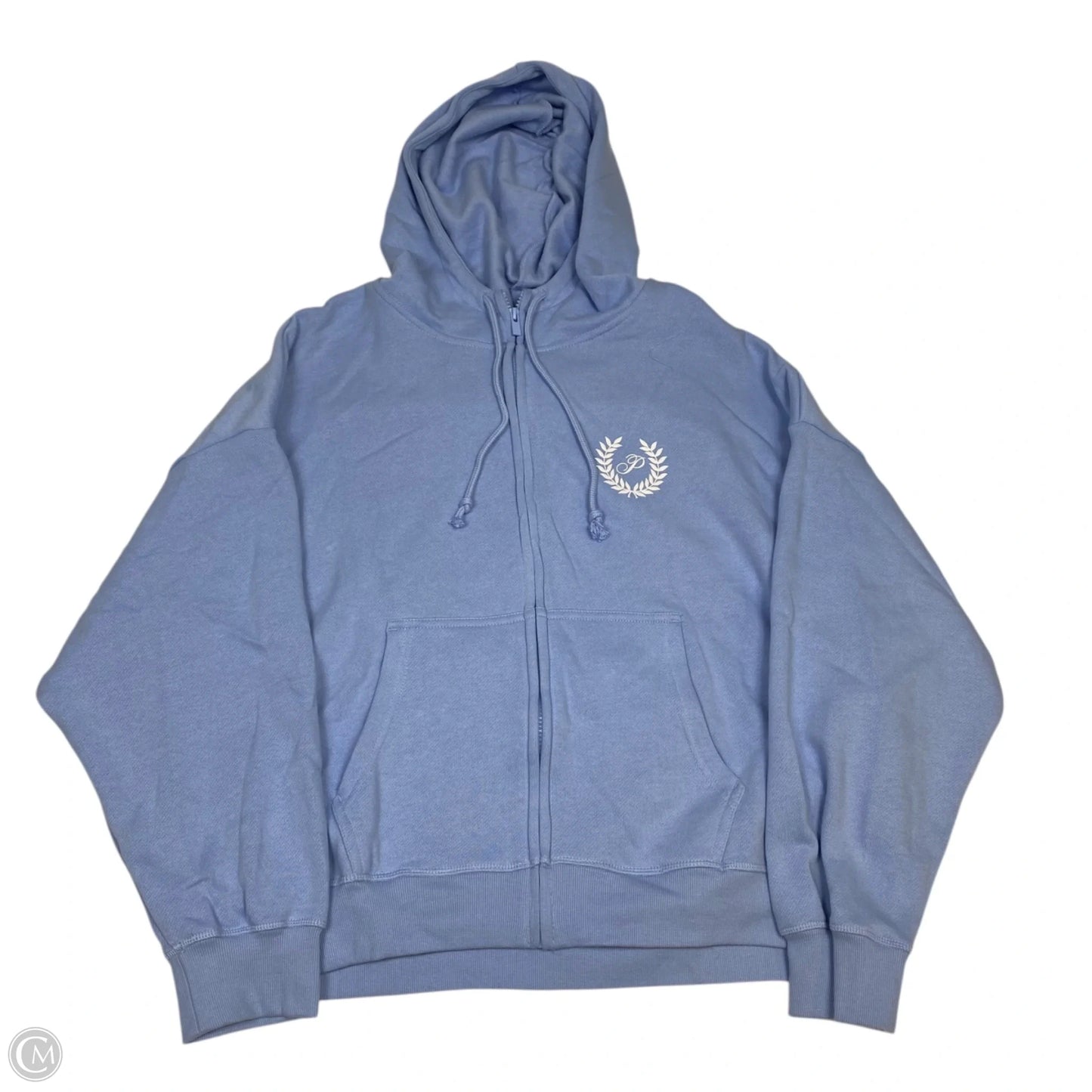 Athletic Sweatshirt Hoodie By Pink In Blue, Size: Xl