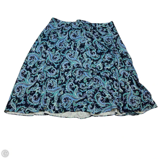 Skirt Midi By J. Jill In Blue, Size: Xl