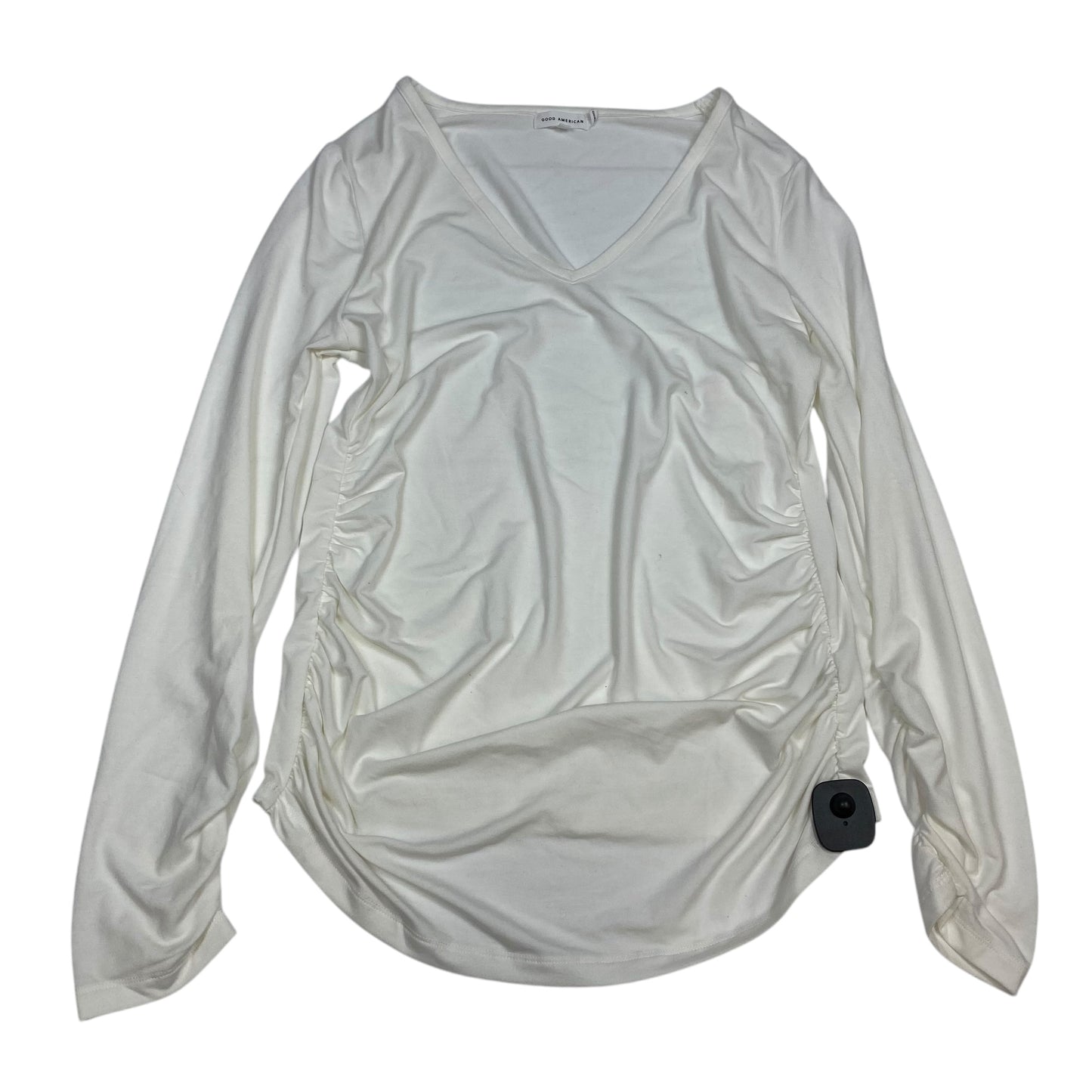 Top Long Sleeve Designer By Good American In White, Size: 2x