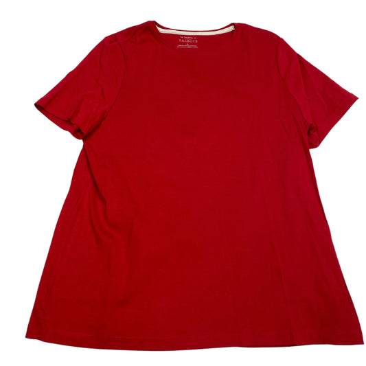 Top Short Sleeve By Talbots In Red, Size: Xl