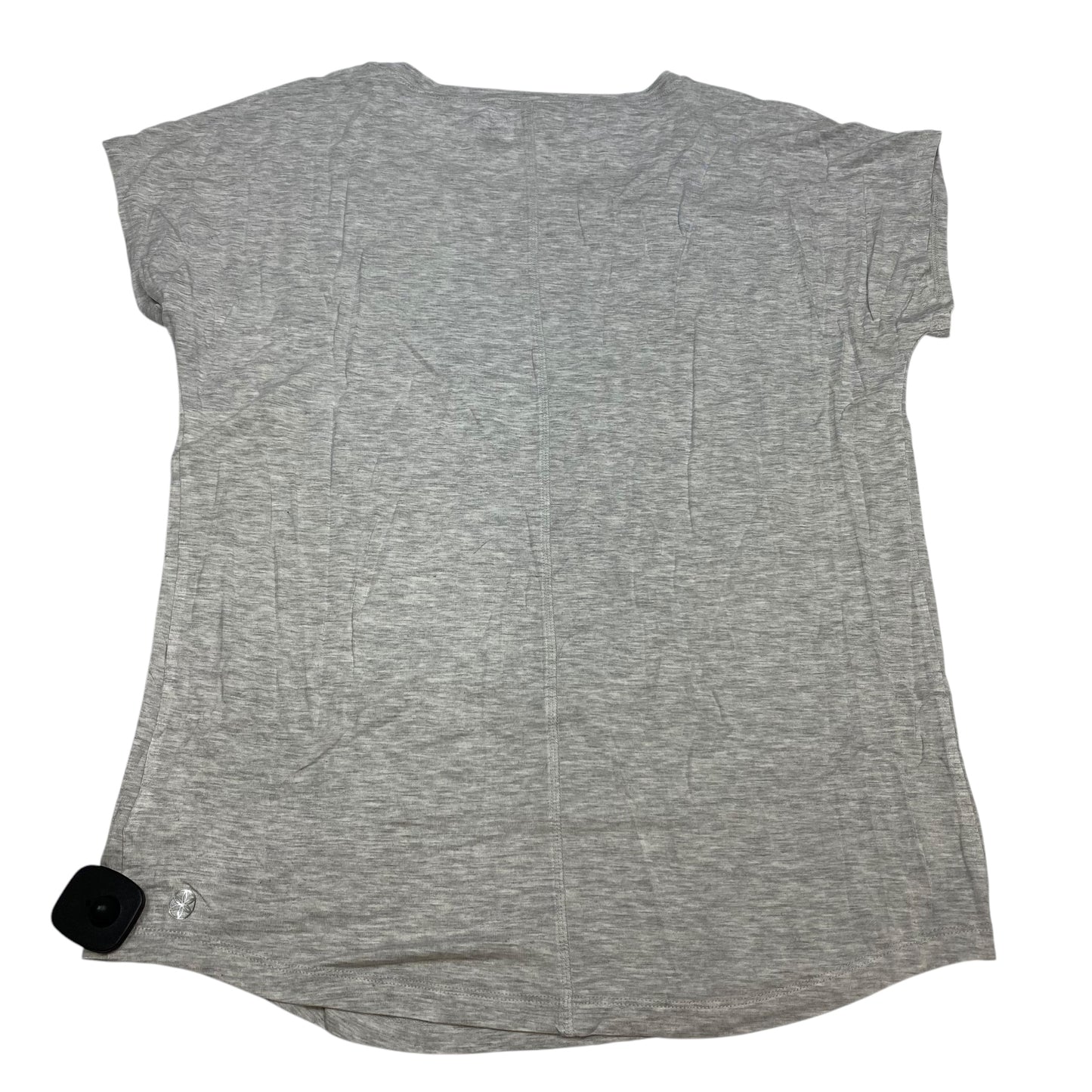 Top Short Sleeve By Gaiam In Grey, Size: Xl