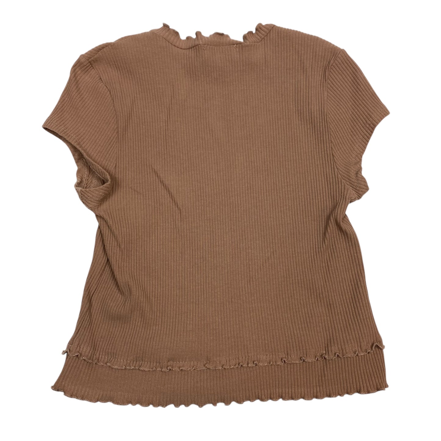 Top Short Sleeve By Altard State In Brown, Size: M