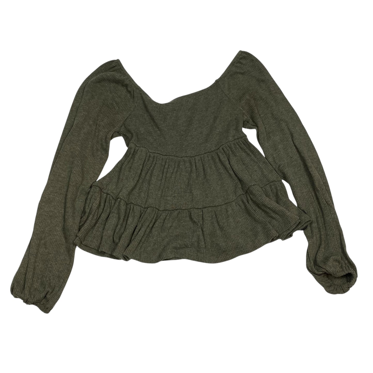 Top Long Sleeve By Altard State In Green, Size: M