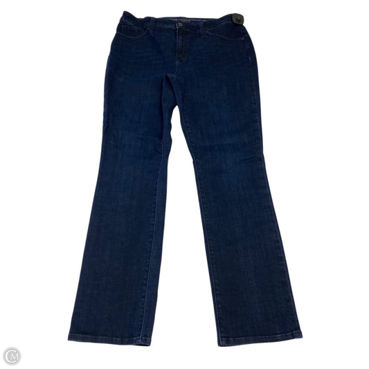 Jeans Straight By Chicos In Blue Denim, Size: 8