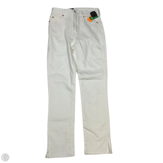 Jeans Skinny By Gap In White Denim, Size: 4