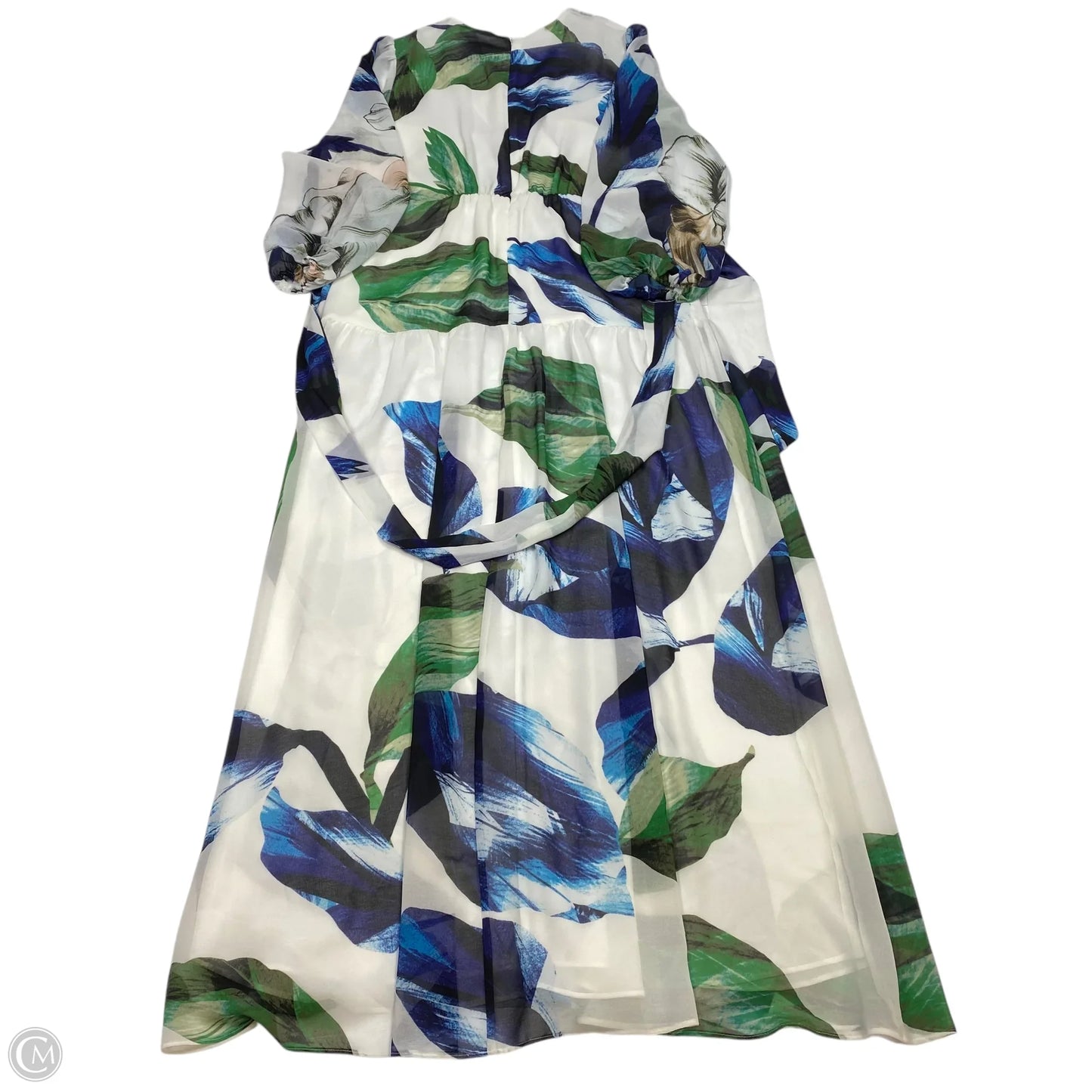 Dress Casual Maxi By White House Black Market In Green & White, Size: Xs