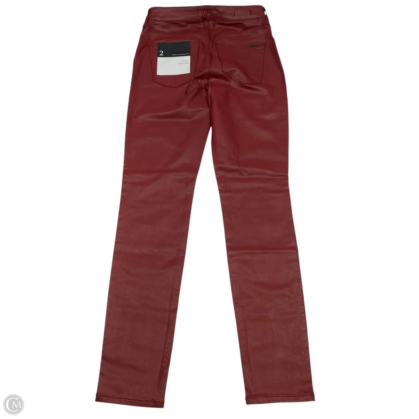 Jeans Skinny By White House Black Market In Red Denim, Size: 2