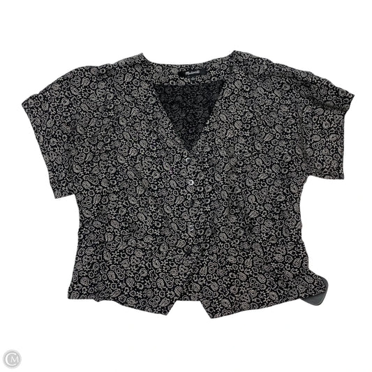 Top Short Sleeve By Madewell In Black, Size: S