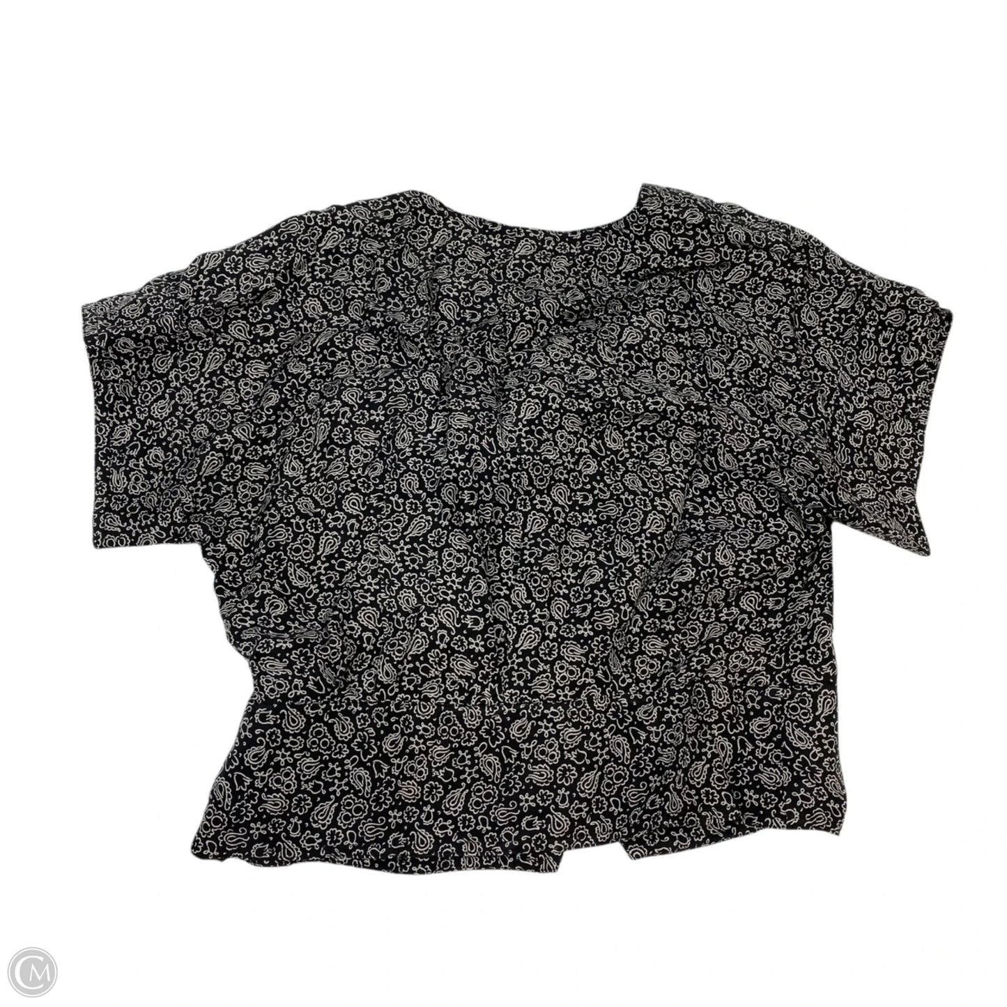 Top Short Sleeve By Madewell In Black, Size: S