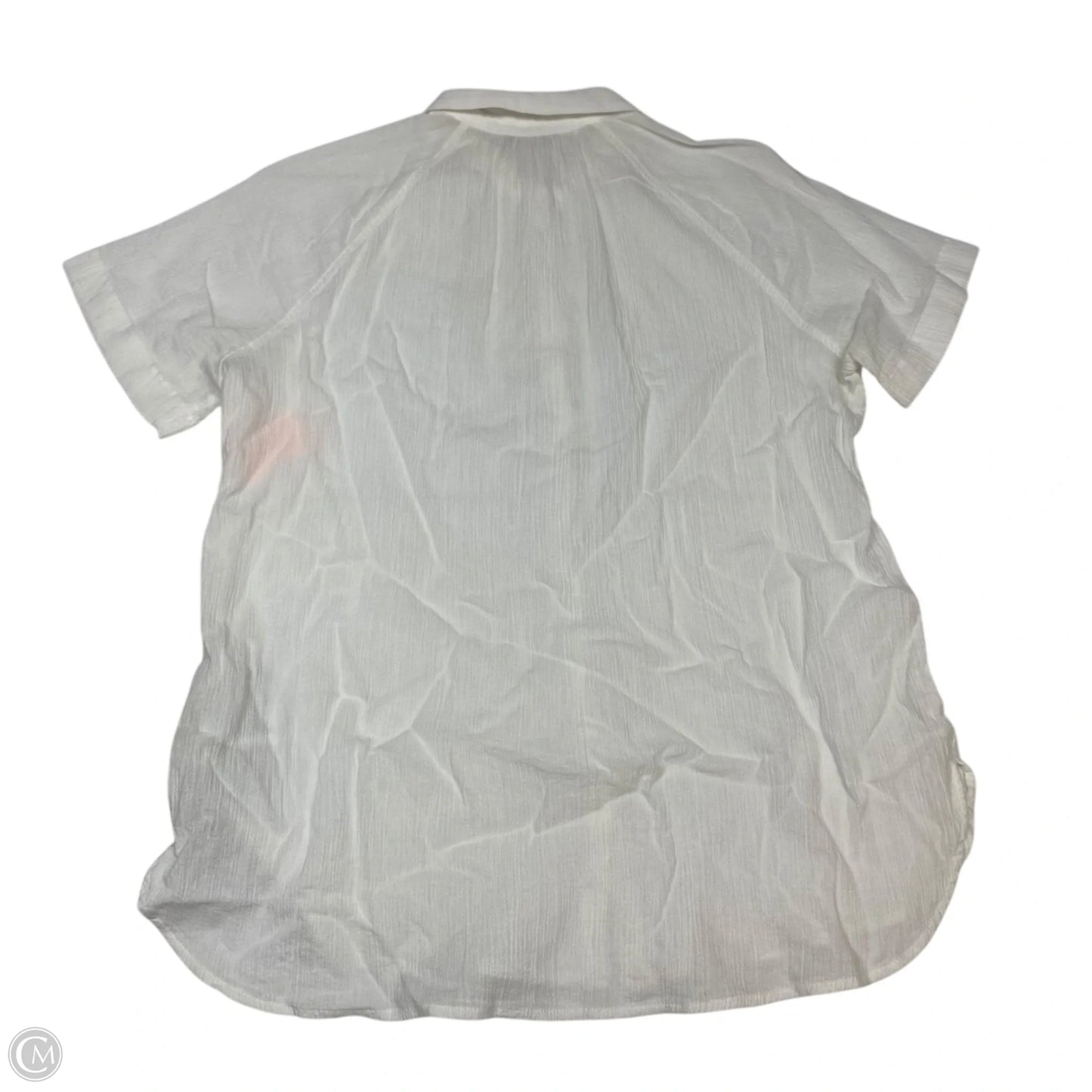 Top Short Sleeve By Madewell In White, Size: S