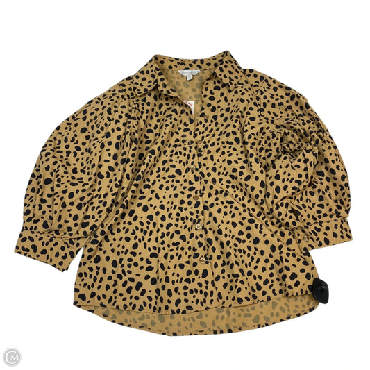 Top 3/4 Sleeve By Crown And Ivy In Animal Print, Size: Xs