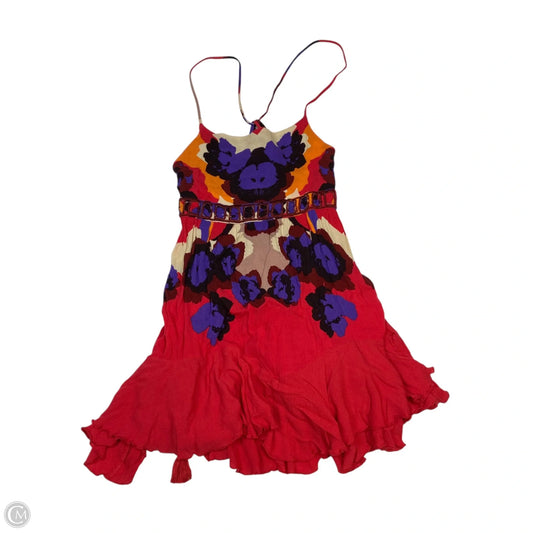 Dress Casual Short By Free People In Purple & Red, Size: Xs