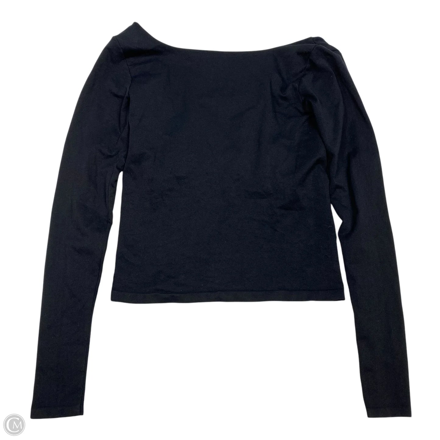 Athletic Top Long Sleeve Crewneck By Free People In Black, Size: M