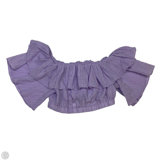 Top Short Sleeve By Shein In Purple, Size: Xs